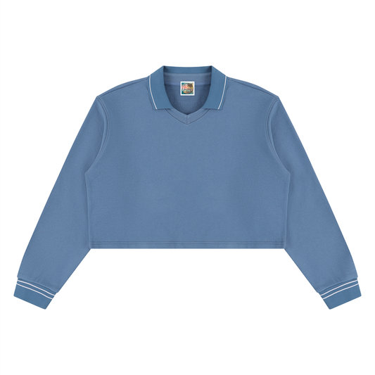 Women’s Crop Collared Sweatshirt